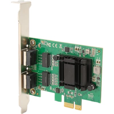 TXA108 82571 2 RJ45 Poort Gigabit Netwerkkaart PCI Ex1 naar 2 RJ45 101001000Mbps Server Netwerkkaart blue