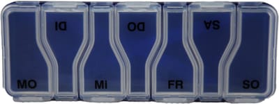 Sundo Pillendoos 7 dagenindeling - Blauw