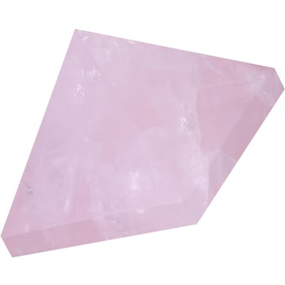 1 STuks Roze Kristal Rozenkwarts Piramide Beeldjes Woondecoratie Meubelstuk gray