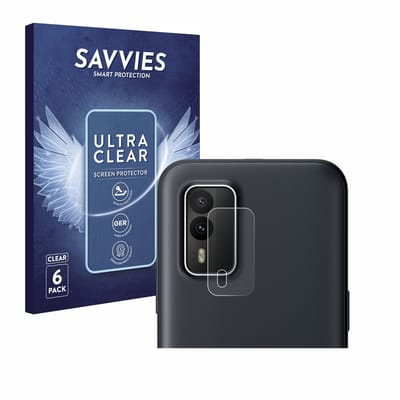 Savvies - Screenprotector voor Nokia XR21 (ALLEEN Camera Lens) - Folie Beschermfolie transparant 6 Stuks