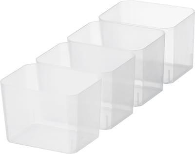 SmartStore - Insert 04 Verdeelbakjes Set van 4 Stuks - Polypropyleen - Transparant