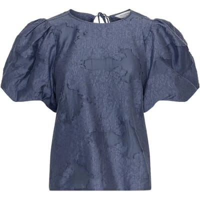 MSCH Copenhagen Mschorkidea 2/4 Top Tops & T-shirts Dames - Shirt - Blauw - Maat L