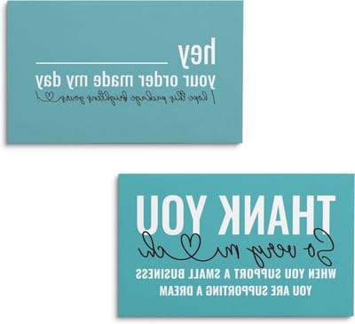 Bedankkaartjes Klant - Waarderingskaarten - Bedrijfsgroei Stimuleren - Script met Hart - 100 Stuks - Groen