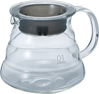 HARIO V60 Glass Server - 01 Size - 360mL - Hittebestendig Glas