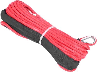 Dailygoods- Sleepkabel 5500 lbs Breeksterkte - Synthetische Vezel - Waterdicht - 4,8 mm x 15 m - ATV/UTV - UV-bestendig - Lierkabel
