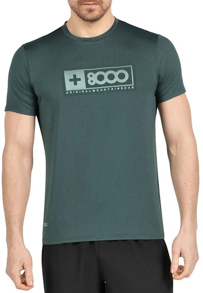 +8000 Tart T-shirt Met Korte Mouwen Groen 2XL Man