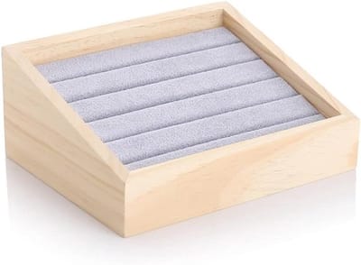 Juwelendoos Lade - Sieraden Organizer - Sieraden Opbergen - Fluwelen Voering - 8x15x18cm - E