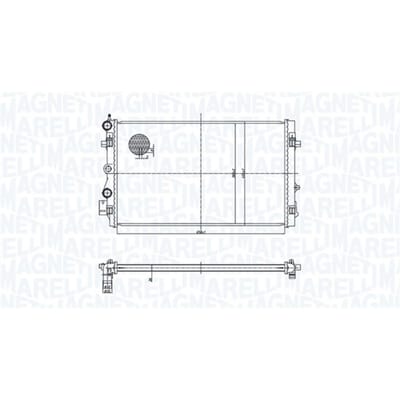 Radiator, motorkoeling MAGNETI MARELLI 350213167900