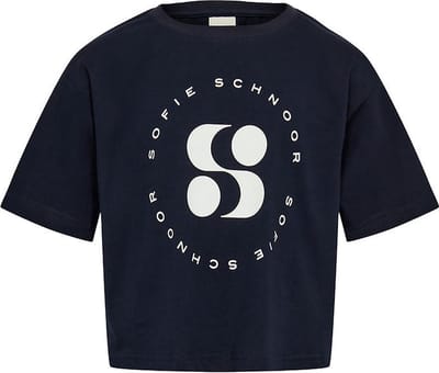 Sofie Schnoor Logo Shirt Dark Blue - Maat 128
