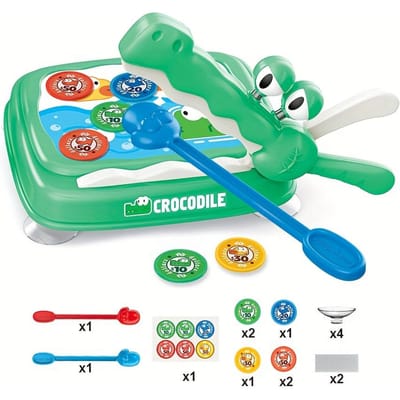 Jeu de Société Bataille pour Attraper les Pièces d'Or Jouet Stratégie Enfant Coordination Œil-Main Jeu Social Fête Familiale Jouet, Noël Anniversaire blue