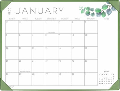 Bureaukalender 2025 - 18-maanden Kalender met Bureauonderlegger voor Planning tot juni 2026