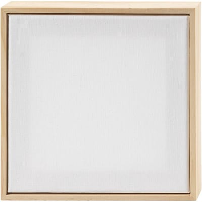 Creativ Company Gespannen Canvas met Lijst 15,8 x 15,8 cm 280 gr 10 Stuks Wit