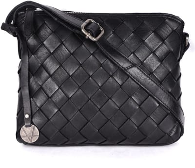 Echt Leren Crossbody Slingtas voor Dames – Trendy Casual en Kantoortas met Verstelbare Schouderriem