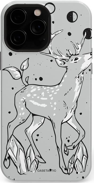 Casetastic Hoesje Geschikt voor Apple iPhone 13 Pro Magsafe - Stijlvolle Beschermende Duo-layer Case - Kristalwoud