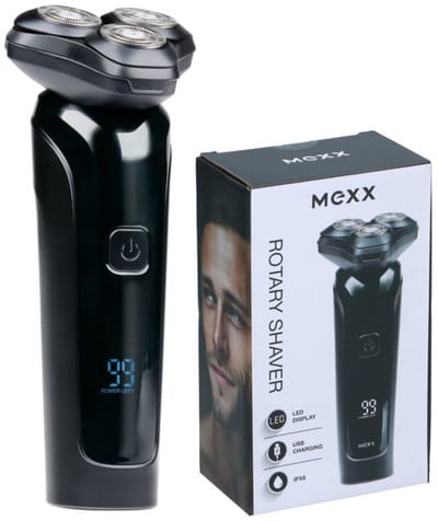 Mexx Scheerapparaat Met Trimmer – Tondeuse Set Voor Mannen En Vrouwen – Oplaadbaar USB-C – Baardtrimmer – Foil Shaver – 150 Min Draadloos – IPX6 – LED-Display