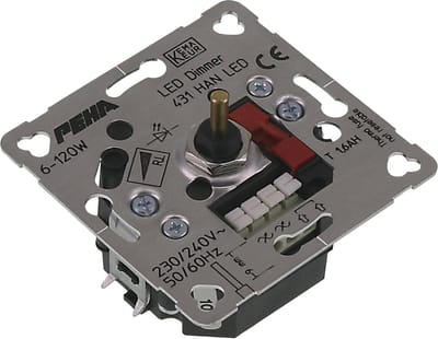 PEHA dimmer - inbouw - LED - 6-60W - universeel - 120W - DW - element