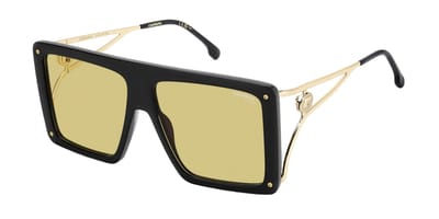 Carrera CA UNICA/SE BLACK ON GOLD/YELLOW 60/14/130 Damenbrillen Zonnebrillen