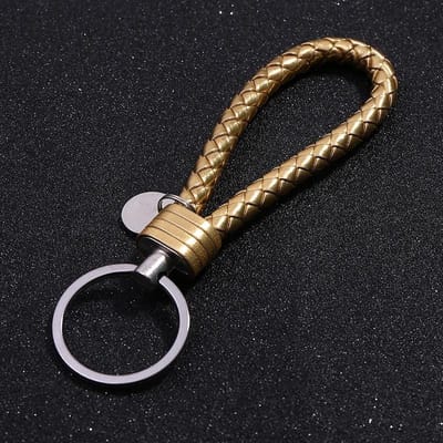 Sleutelhanger Leer - Goud
