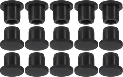 Siliconen Gatstoppen - Paneelafdichtingen Rubber - Gaten Dichten - Flexibel Verzonken Type - 11 mm Diameter - Zwart