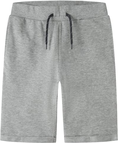 NAME IT - NKMVASSE SWE LONG SHORTS UNB - Jongens - Bermuda shorts - grijs - maat 134