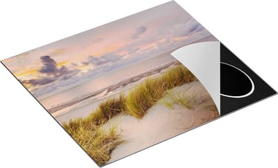 Chefcare Inductie Beschermer Strand en Duinen - 60x50 cm - Afdekplaat Inductie - Kookplaat Beschermer - Inductie Mat