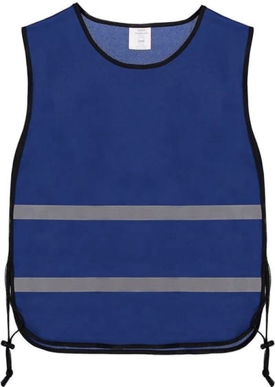 Trainingsvest polyester - Hardlopen - Sport Vest - Safety Jacket - Kobaltblauw - 57 x 46 cm (LxB)