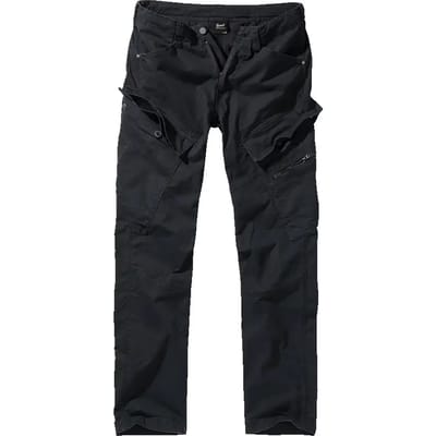 Brandit Adven Trousers Slim Fit Stoffen broeken zwart S Heren
