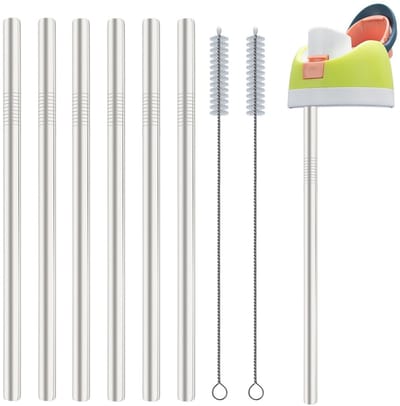 Dailygoods- Rietjes Herbruikbaar - Roestvrij Stalen Rietjes