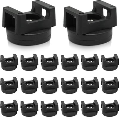 Magnetische Kabel Zip Tie Mounts - 20 Stuks Zwarte Draad Organisatie Clips