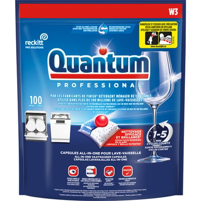 Vaatwastabletten Quantum Pro All-in-one 100 caps