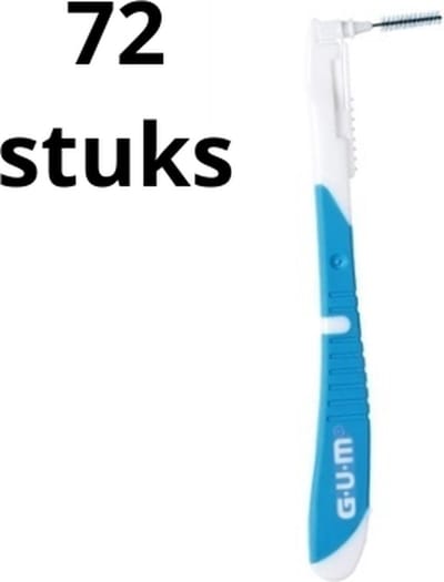GUM Bi-Direction 0.9 mm Blauw - 2 x 36 stuks - Voordeelverpakking