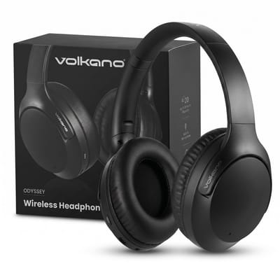 Volkano Odyssey - Bluetooth Koptelefoon - Hoofdtelefoon - Over Ear Koptelefoon - Active Noise Cancelling - Oplaadbaar - Bluetooth - Zwart