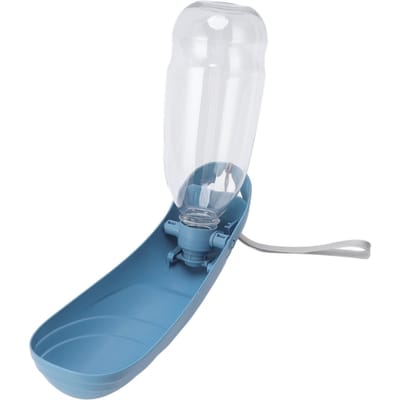 Hondenwaterfles Opvouwbaar Draagbaar Puppy Waterdispenser voor Huisdieren Buiten Wandelen Wandelen Reizen blauw
