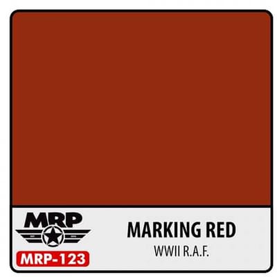 Mr. Paint MRP-123 - WWII RAF - Marking Red – 30 ml verf voor Airbrush & Detailwerk