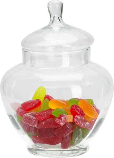 Excellent Houseware Snoeppot/voorraadpot Sweets - 5000 ml - glas - luchtdichte deksel - D21 x H28 cm