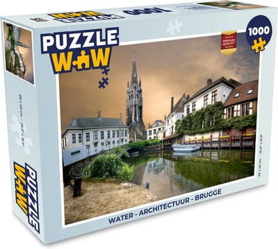 Puzzel Water - Architectuur - Brugge - Legpuzzel - Puzzel 1000 stukjes volwassenen