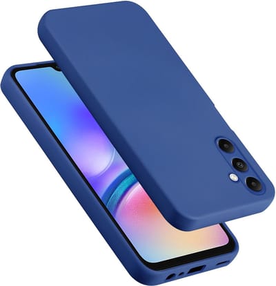Cadorabo Hoesje geschikt voor Samsung Galaxy A05s in LIQUID BLAUW - Beschermhoes gemaakt van flexibel TPU silicone Case Cover