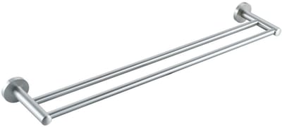 FugaFlow Eccelente Acces Handdoekhouder - dubbel - rond - geborsteld RVS PVD