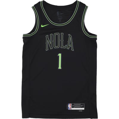 Basketbaltanktop voor heren Nba City Edition 2023/24 Dri-fit Swingman Jersey nr. 1 Zion Williamson Neopel zwart