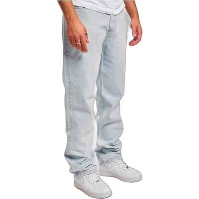 DEF - Kant Straight Fit Broek - Taille, 38 inch - Blauw