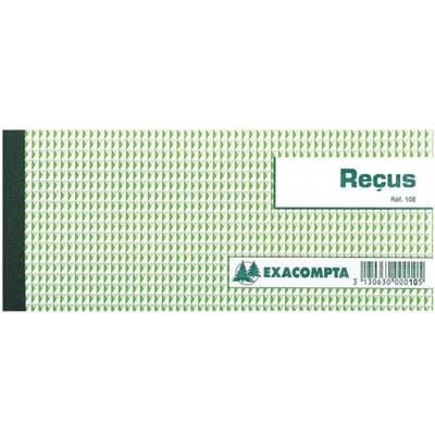 Exacompta Bonboekje ontvangstbewijzen 50 bladen - Horizontaal formaat 9x13cm - - 10E