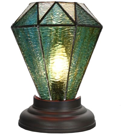 Tiffany Lage Tafellamp Arata Green - Art Deco Trade