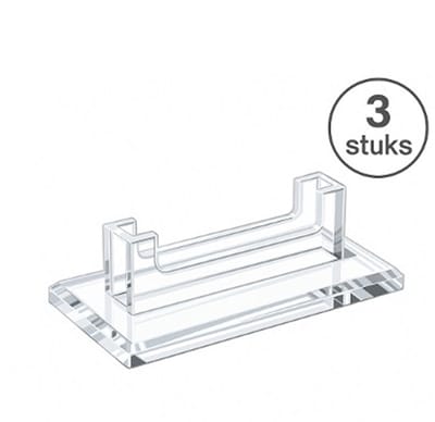 Acryl kaarthouder - Set van 3 Acryl Standaarden voor PSA Slabs met Slab Guard – Premium Display – Helder Acryl – 143×60×38 mm