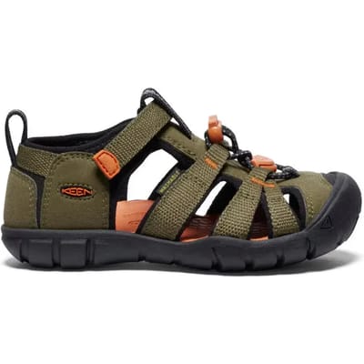 Keen - Seacamp II CNX Older Kids Sandalen Dark Olive/Gold Flame - Maat 34