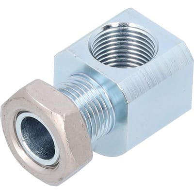 90 degrés Rallonge de capteur d'oxygène M18x1.5 Fer Adaptateur d'espacement d'extension Raccord universel pour voiture gray