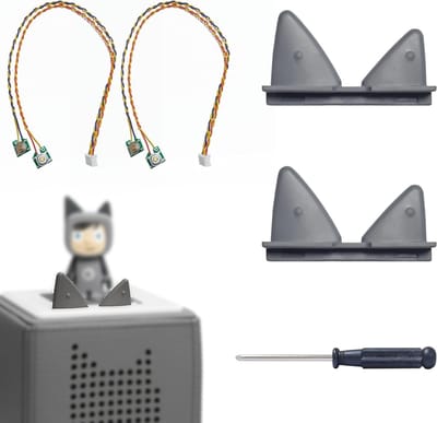 Vervangende Oren voor Toniebox - Complete Set met Volume Controle en Kabel, Ideaal voor Reparatie en Accessoires
