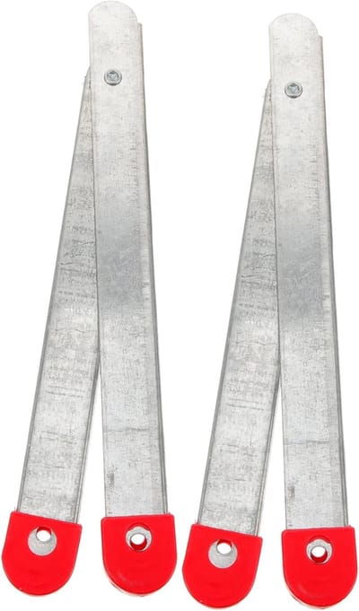 Ladderscharnier - Vouwladderscharnier Zolderladderonderdelen - Ladder Stabiliseren - Lichtgewicht Ontwerp - 47 cm Lengte - Zilver