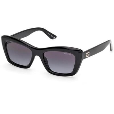 Lunettes de soleil Guess pour femme 01b Gu00195 Shiny Black/52-17-140 gray