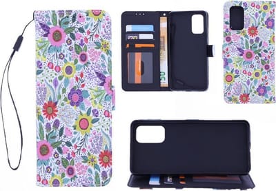 Bookcase Geschikt voor: Motorola G10 / G20 / G30 hoesje met print - Flowers