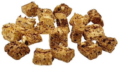 Natupur Vegan Happy VeggieBites Pompoen – Trainer Blokjes met pompoen & wortel 1000 g - Hondensnack